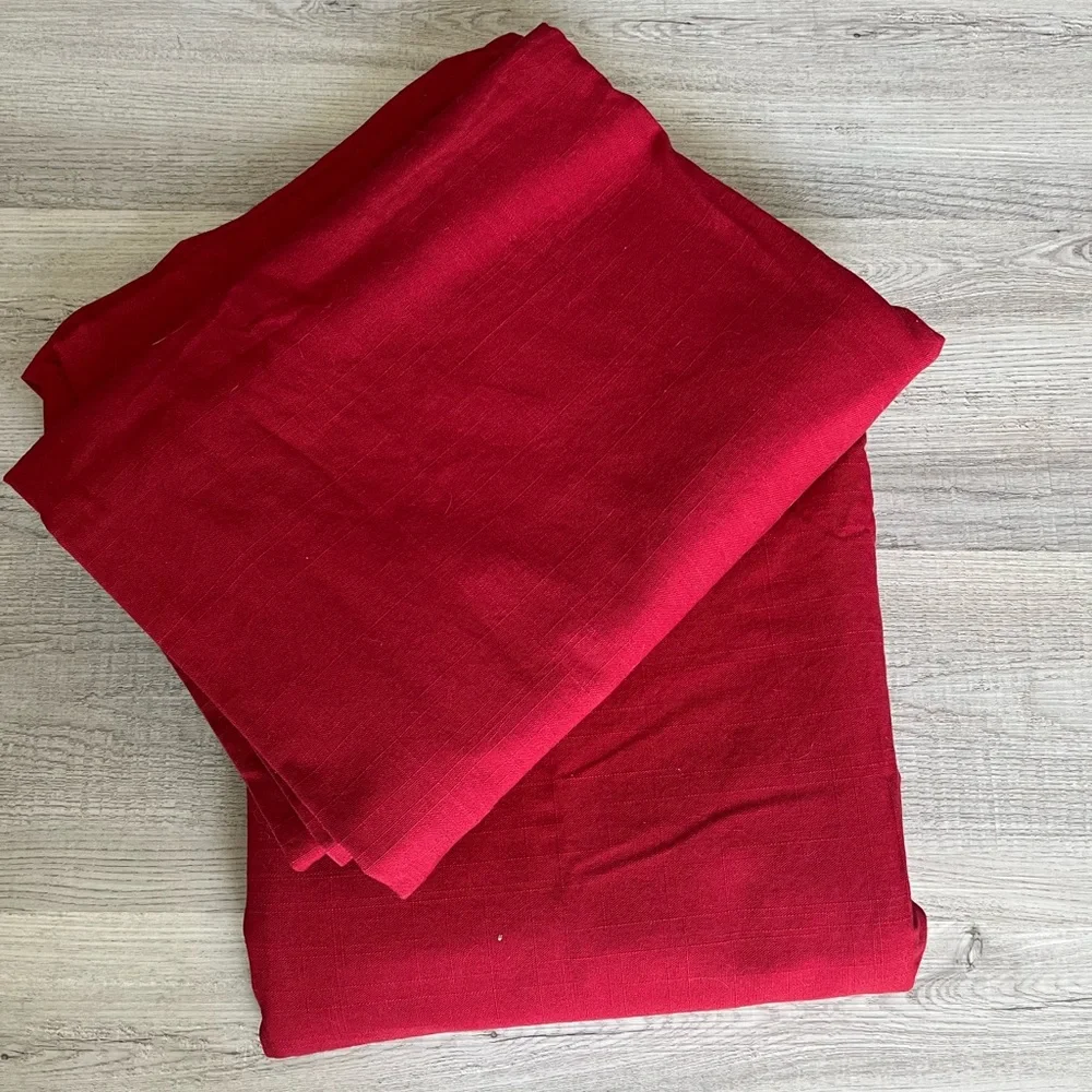 Ikea Wilj Ritva Curtain Two Panels Red 54x94
